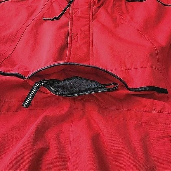 Vtg red half zip hooded pullover ski jacket - Picture 8 of 16